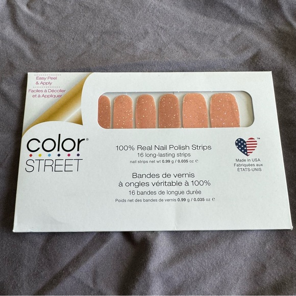 *Exclusive* Color Street: Just Peachy | Peach Pink Glitter Sparkle Pastel - Picture 3 of 10